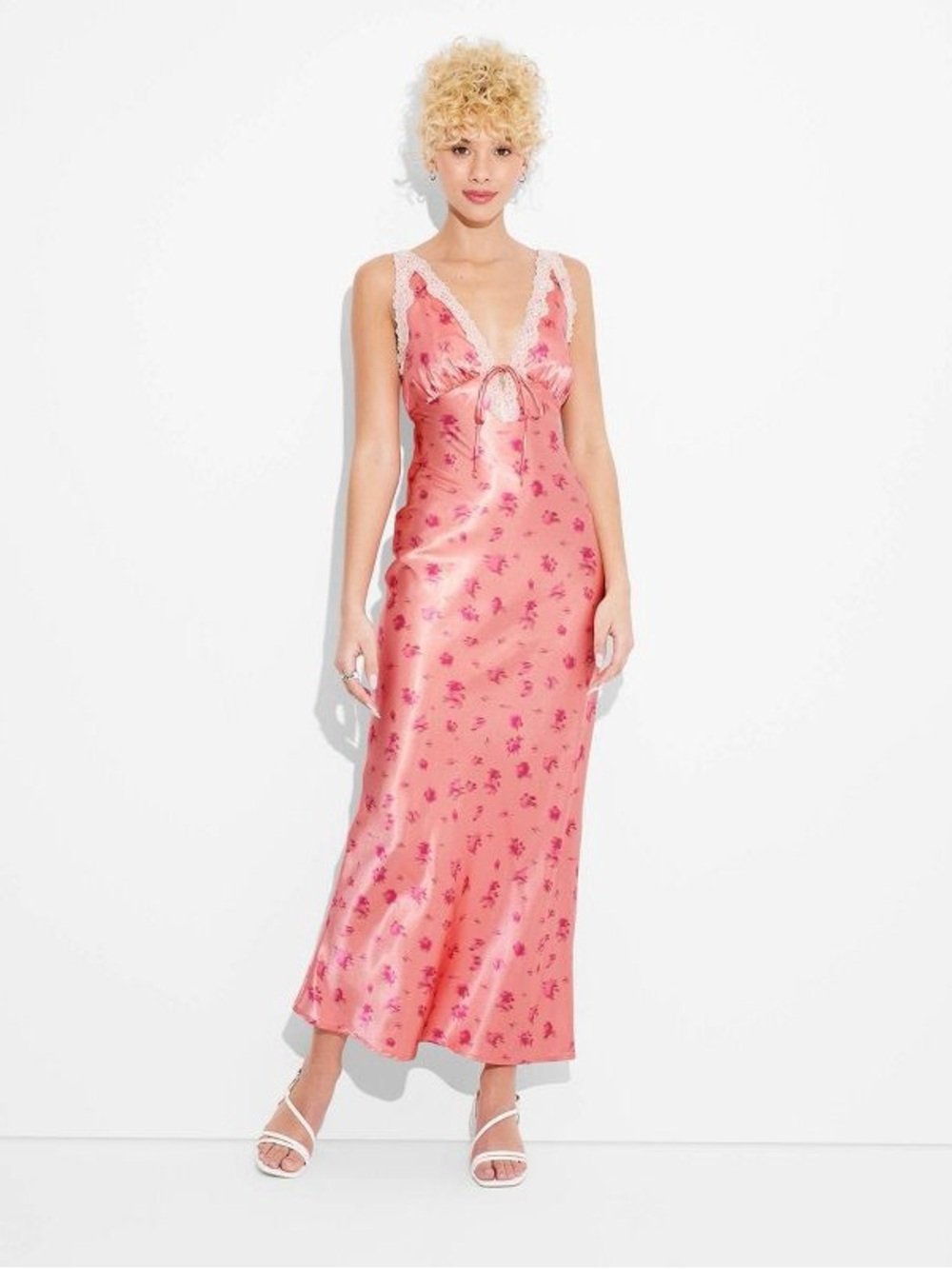 Wild Fable Satin Slip Dress - Large